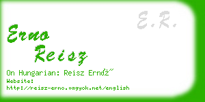 erno reisz business card